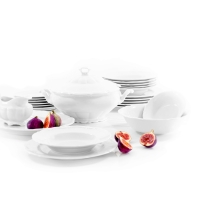 Serwis obiadowy dla 12 osób / 45 części dek. C000 Biała MARIA TERESA